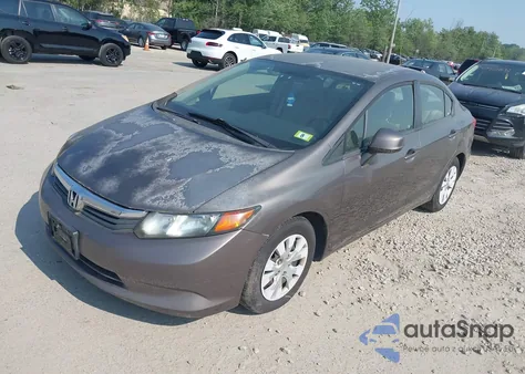 2012 Honda Civic Lx из США, поврежденный, VIN 2HGFB2F57CH539137